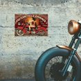 thumbnail image 3 of Vintage Pin Up Lady Motorcycle Metal Tin Sign 7.8x11.8 Inch Funny Retro Garage Man Cave Pub Tin Sign Motorcycle Garage Lady Wall Art Poster Plaque Decor for Home Bar Man Cave Club Colorful, 3 of 9
