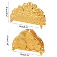 thumbnail image 3 of Wrought Iron Tissue Holder Wrought Iron Paper Rack Napkin Stand Supplies for Wedding Birthday New Year Paper Towel, 3 of 4