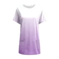 thumbnail image 5 of Pimfylm Oversized Tshirts for Women, Women V Neck T Shirts Casual Summer Tops Fit Tunics Tees Loose(Purple,XXL), 5 of 5