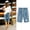 Blue, variant on Shorts for Women TopLLC Womens Shorts Women's Summer Print Five Points Large Size Cotton Linen Pants Casual Pants Fashion Pants
