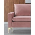 thumbnail image 5 of Uspridefurniture Buchholz 54.7'' Velvet Square Arm Loveseat,Pink, 5 of 5