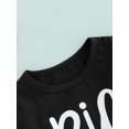thumbnail image 5 of Seyurigaoka Kids Boys Summer Casual Cotton T-shirt Short Sleeve Round Neck Letter Print Casual Tops, 5 of 8