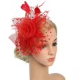 thumbnail image 1 of Sombrero Decorativo Macarena Gorra Pinzas de pelo para Mujer novia rojo, 1 of 8