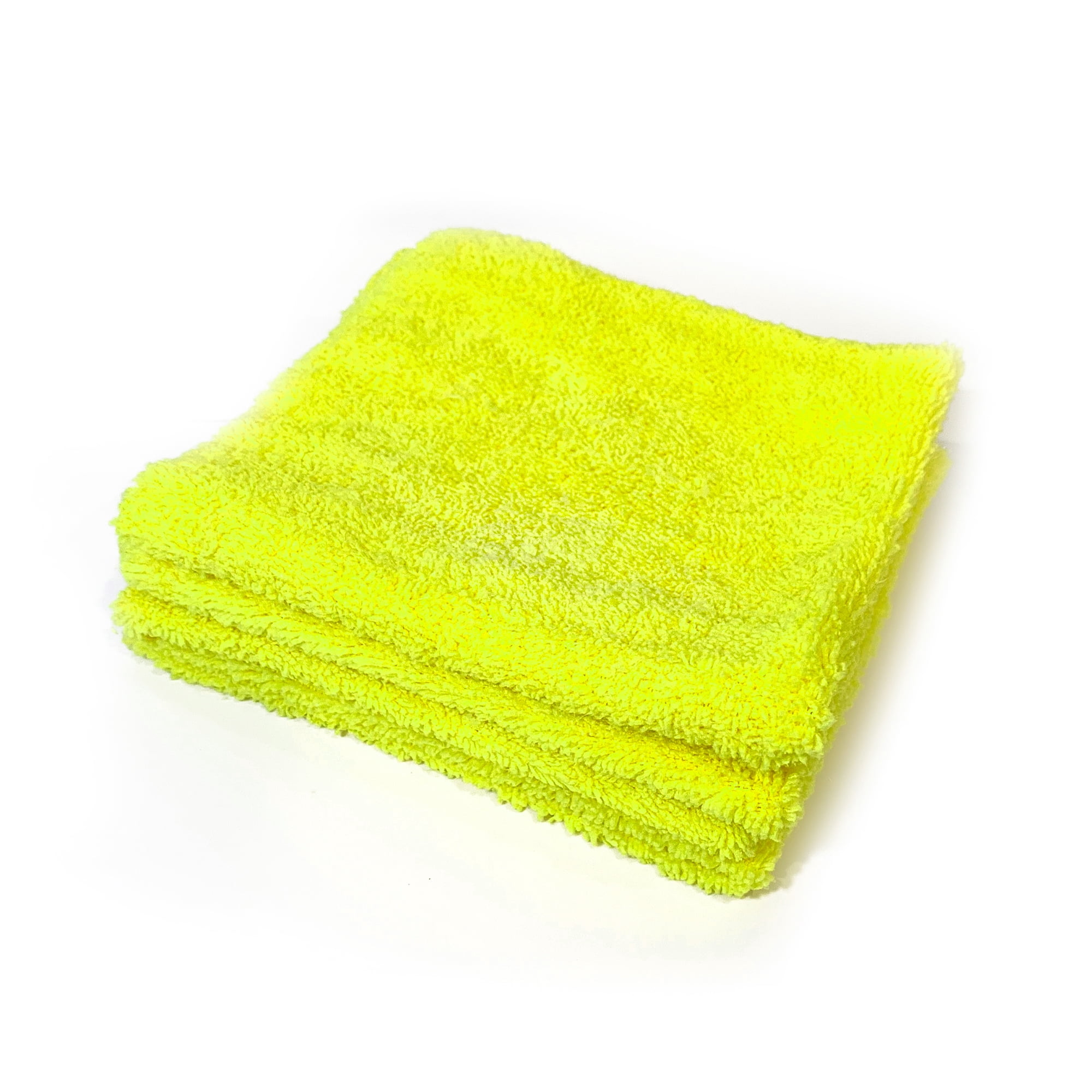 Auto Drive Microfiber Multi-Purpose Cleaning Towels 10 Pack, Neon Yellow