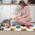 thumbnail image 3 of Pioneer Flower Floral Print Pattern Kitchen Rugs Sets Of 2, Anti Fatigue Non Slip Washable Floor Mats for Kitchen Sink Laundry, 17X30 Inch + 17X47 Inch, 3 of 6
