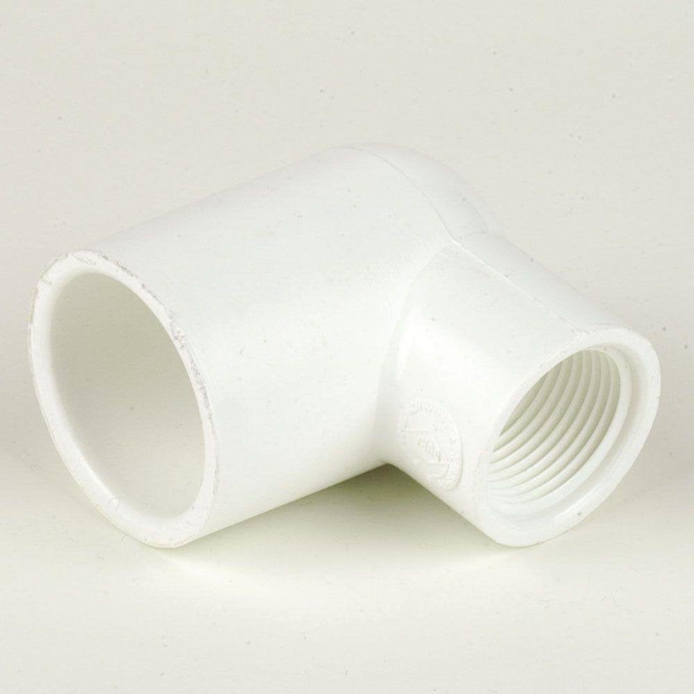 90 Degree Schedule 40 PVC Reducing Slip x FIPT Elbow Fitting (1" x 3/4