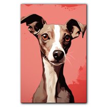 Italian Greyhound Dogs Wall Art, Lovely Dog Canvas Art, Home living room décor, Pets Canvas - Dog Gift Valentines Day for Him and Her