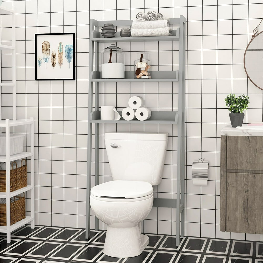UTEX 3 Shelves Bathroom Space Savers over Toilet Storage Shelf Free