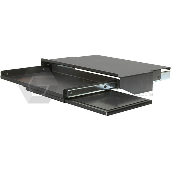 2U Sliding Keyboard Shelf with Mouse Pad (Center Mount)