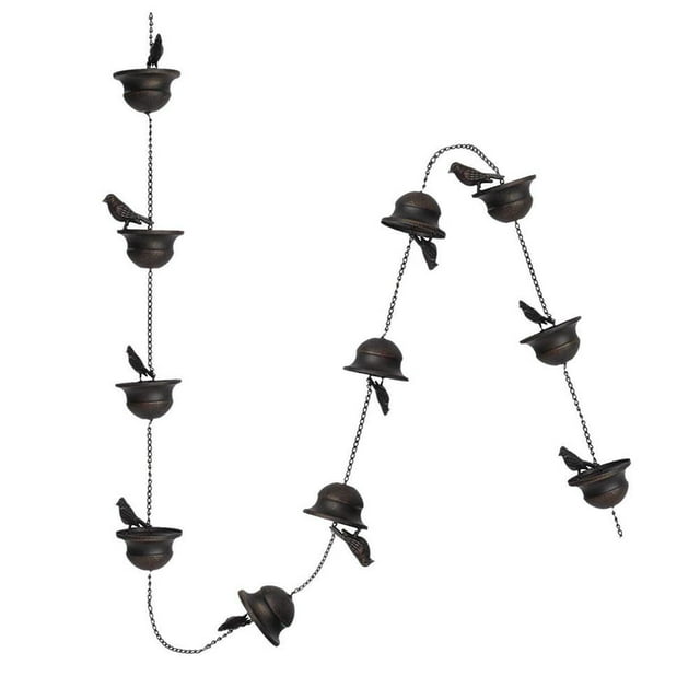 Bird Rain Chains For Gutters Cup Rain Chain Replacement E6 New A0 U5I2
