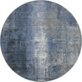 thumbnail image 2 of Addison Rugs Mayfield Premium Machine Washable Transitional Abstract Navy Round Rug, 8' x 8', 2 of 6