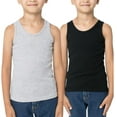 thumbnail image 2 of ToBeInStyle Boys' Pack of 6 Preshruncked A-Shirt - Assorted - Small, 2 of 3