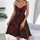 thumbnail image 4 of Vestido de Verano Floral Cuello en V Vestido de Arco de Poliéster, Vestido Casual sin Mangas para el Uso Diario Del Verano, 4 of 8