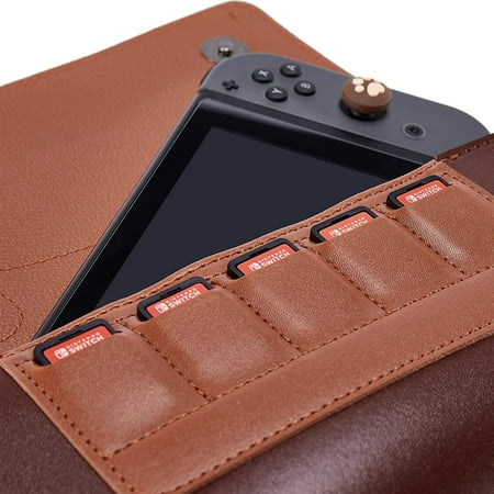 Funlab Leather Carrying Case For Nintendo Switch Portable Ultra Slim Clutch With Game Card Holders Animal Crossing Canada - Nintendo Switch Leather Carrying Case Funlab Leather Carrying Case For Nintendo Switch Portable Ultra Slim Clutch With Game Card Holders Animal Crossing Canada - Nintendo Switch Leather Carrying Case