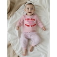 thumbnail image 6 of BemeyourBBs Girl Fall Outfits Strawberry Long Sleeve Pullover + Stripe Pants, 6 of 9