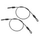 thumbnail image 1 of Cable de acero inoxidable recubierto de vinilo Uxcell con lazos, cadena de seguridad de alambre flexible para bloqueo de iluminación exterior negro 1/8" 1.6ft, 1 of 7