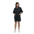 thumbnail image 2 of TOPTIE Salon Smock Professional Stylist Jacket Waterproof Haircut Cape Barber Apron-Black-XL, 2 of 7