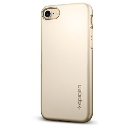 Spigen Thin Fit Designed for Apple iPhone 8 Case (2017) / Designed for iPhone 7 Case (2016) - Champagne Gold