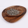 thumbnail image 3 of Handmade Walnut Wood Tray Irregular Shape Fruit Plate Snack Dish Tea Serving, 3 of 10