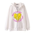 thumbnail image 3 of Dark hip-hop gótico Harajuku Y2k estrella impresa cremallera Sudadera con capucha hombres y mujeres Harajuku chaqueta sudadera, 3 of 5