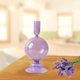 thumbnail image 4 of Candelero de vidrio decorativo Florero seco Decoración para el hogar púrpura esférico Sunnimix Porta vela, 4 of 7