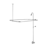 Danco Add-A-Shower Conversion Kit for Clawfoot Tub in Chrome (52406)