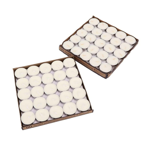 100 velas de aromaterapia para decoración artesanal de bodas y cumpleaños, velas de aromaterapia blancas