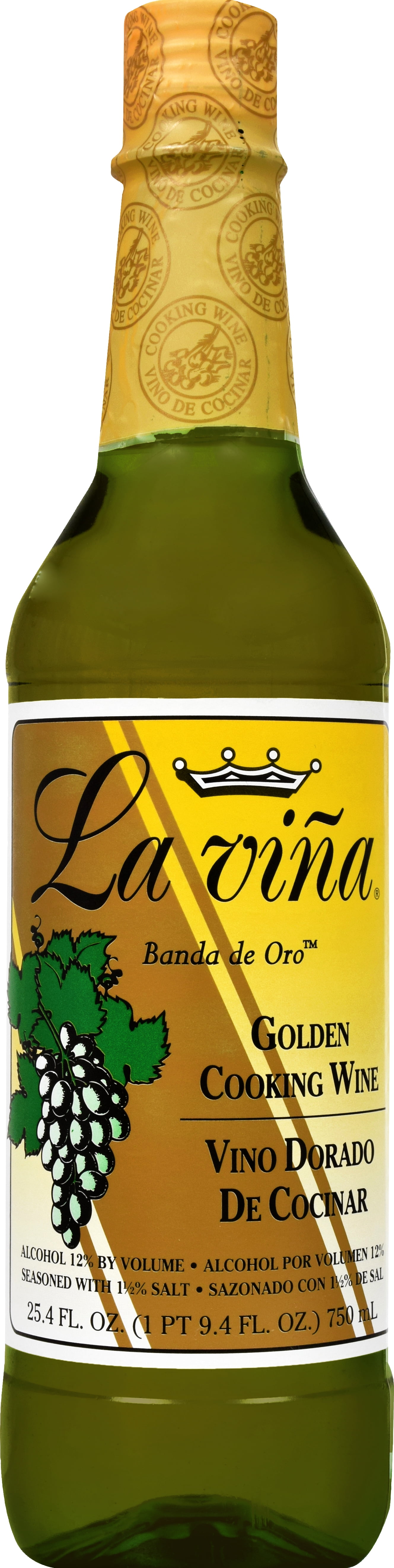 Edmundo Golden Cooking Wine, Vino Dorado de Cocinar, 25.4 Oz