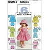 Butterick Pattern Infants' Top, Dress, Panties, Shorts, Pants and Hat, All Sizes