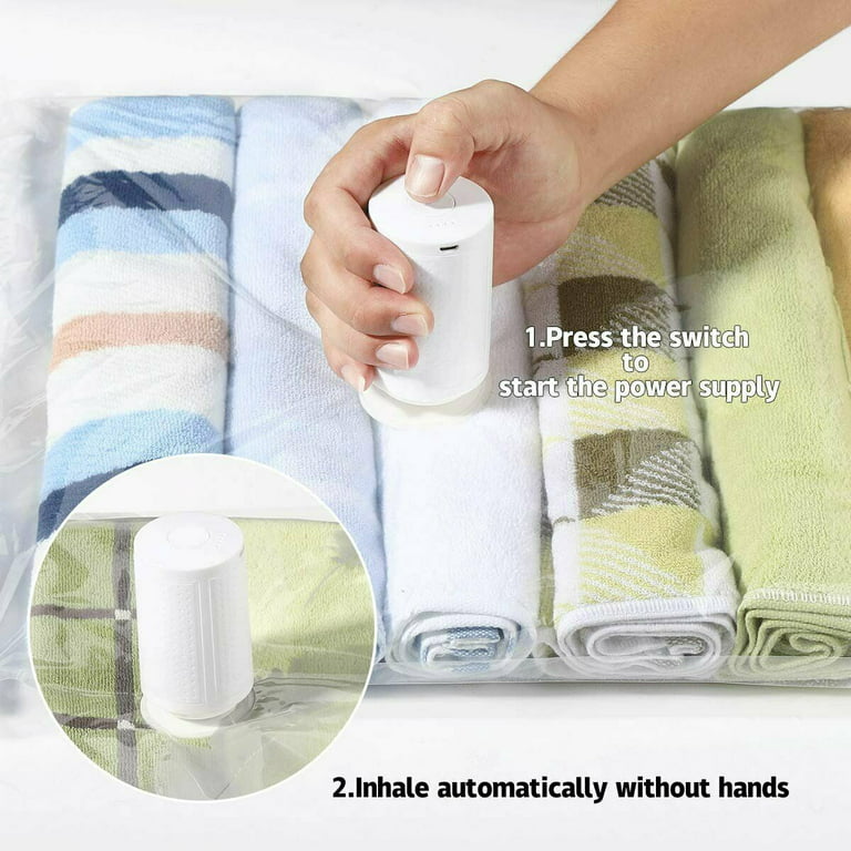 AirBaker 10 Pack (Jumbo) Vacuum Storage Bags, Space Saver Sealer Bags for  Clothes Comforters Blankets Pillows with Travel Hand Pump