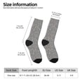 thumbnail image 2 of Honeii Black And White Houndstooth Print Adult Socks,Crew Socks,Casual Calf Socks,Daily Wear Socks for Men & Women, Perfect for Sports, Casual and Everyday Use, 2 of 6