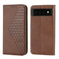 thumbnail image 5 of Tarise for Google Pixel 6 Phone Case, Luxury PU Leather Shockproof Flip Folding Kickstand Card Holder Pocket Wallet Wrist Strap Handbag Magnetic Closure Case Cover for Google Pixel 6 6.4 inch, Brown, 5 of 9