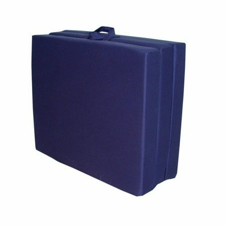 Elite Products Navy Twin Tri-Fold Floor Mat (Poly Cotton)