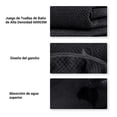 thumbnail image 3 of Juego de Toallas 6PCS Toalla de Mano Microfibra Suave Cómodo y Absorbente para Decoracion Toallas para Baño,Deportes,SPA,Cara(Negro), 3 of 7