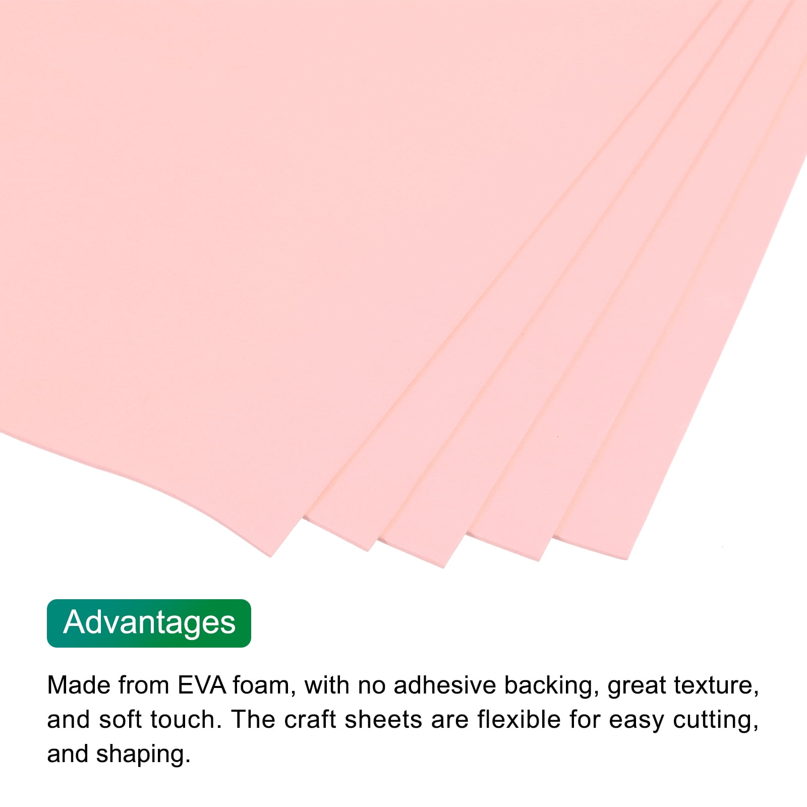 Uxcell EVA Foam Sheets Yellow 35.4 Inch x 19.7 Inch 1mm Thick Crafts Foam Pack of 10