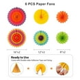 thumbnail image 4 of Cinco de Mayo Fiesta Party Supplies , 42PCS Mexican Decoration, Hanging Paper Fans and Banner, 4 of 6