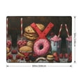 thumbnail image 2 of Area Rugs For Living Room Decor - American Cute Food Art Soft Anti Slip Throw Washable Rugs 5x7 For Bedroom, Indoor Carpet For Bedroom Living Room 80x58In, 2 of 7