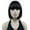 # 2SP99T Dark Burgundy Red, variant on Short Bob Wig with Flat Bangs for Lady Women, Straight Synthenic Wigs for Cosplay Daily Party, 8 inch, Dark Burgundy Red