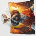 thumbnail image 6 of Yiaed Cartoon Puppy Sunset Print Dog Blankets-Cat Blanket Washable for Couch Protection,Puppy Blanket, Soft Plush Reversible Throw Furniture Protector-Large, 6 of 8