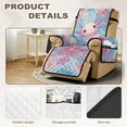 thumbnail image 3 of TSOVTHRID Axolotl Cherry Blossom Print Recliner Cover Non-Slip Recliner Comfy Sofa Slipcover Recliner Cover 1 Seat Couch Protector Soft Furniture Protector Covers with Pocket, 3 of 7