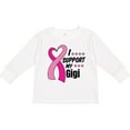 thumbnail image 3 of Inktastic Breast Cancer Awareness I Support My Gigi with Pink Ribbon Boys or Girls Long Sleeve Toddler T-Shirt, 3 of 5