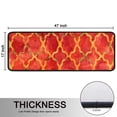 thumbnail image 5 of Kitchen Rugs Sets Of 2,Red Yellow Checkered Pattern Anti Fatigue Kitchen Mat Rugs Non Slip Washable,Decorative Kitchen Floor Mats for Kitchen,Sink,Laundry,17"x47"+17"x47", 5 of 5
