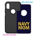 thumbnail image 2 of DistinctInk Custom SKIN / DECAL compatible with OtterBox Commuter for iPhone XR (6.1" Screen) - Yellow Navy Mom - Show Your Support for the Navy, 2 of 5