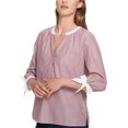 thumbnail image 1 of Tommy Hilfiger Blusa de punto a rayas para mujer, rojo, mediano Tommy Hilfiger  Tejer, 1 of 1