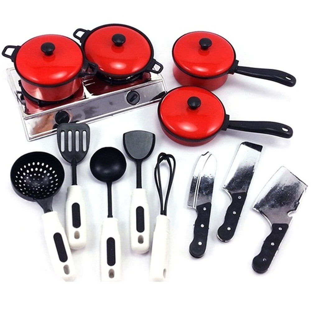 NEW HOTSALE 13PCS TODDLER BABY KIDS PLAY HOUSE TOY KITCHEN UTENSILS COOKING TOYS 