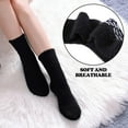 thumbnail image 4 of 5 Pairs/ 6 Pairs Non Slip Socks for Women Winter Warm Cozy Fuzzy Slipper Socks, Soft Fluffy Hospital Socks with Grips, 4 of 6