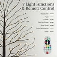 thumbnail image 6 of Best Choice Products Set of 3 Lighted Twig Birch Trees, 4ft, 6ft, 8ft w/ 300 LEDs, Warm White, Multicolor Lights - Brown, 6 of 9