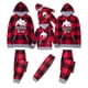 thumbnail image 5 of Conjunto de pijama navideño con capucha y pantalones holgados, cintura elástica, mangas largas, talla 12-18M, a cuadros rojos, para bebés, 5 of 8