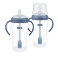 thumbnail image 1 of Vaso entrenador con popote NUK, paquete de 2, 237 ml, libre de BPA, antiderrames, 1 of 5