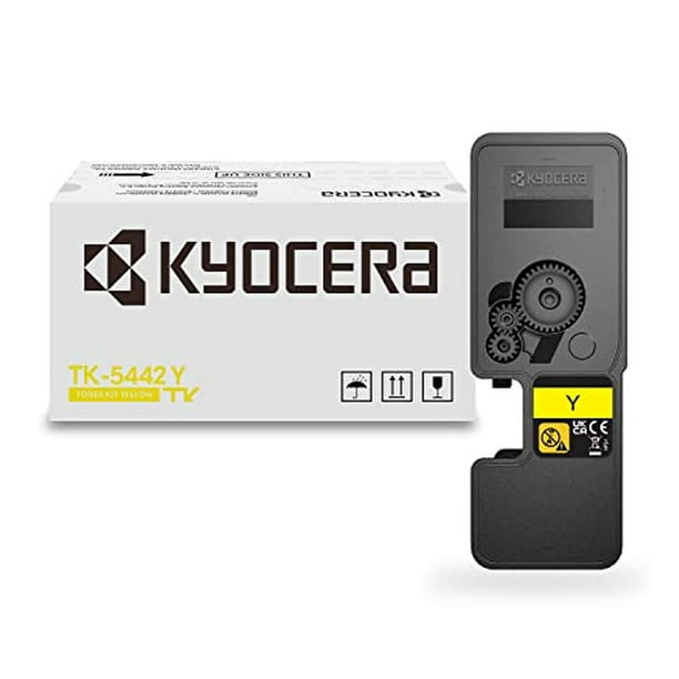Cartucho de tóner Amarillo Kyocera TK-5442Y (Rinde 2400 páginas, Compatible con impresoras láser Kyo